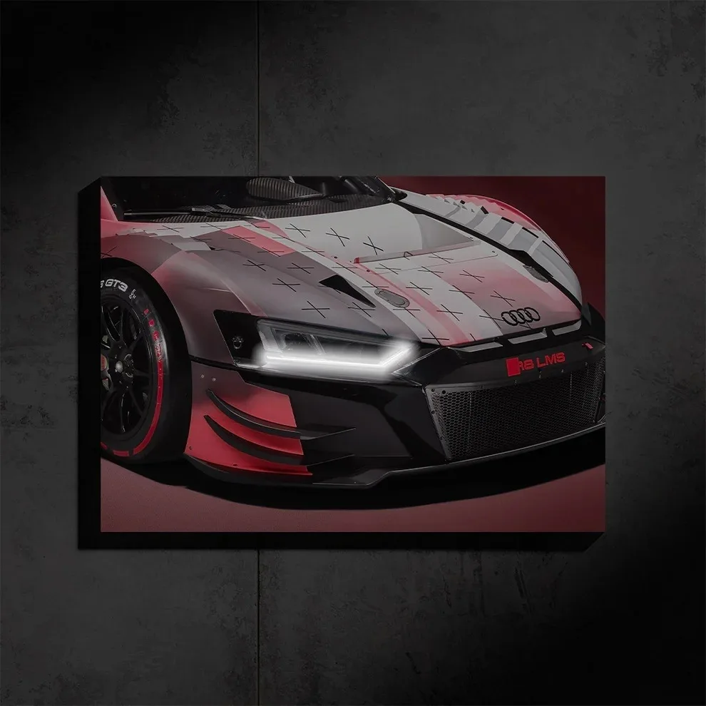 Audi R8 GT3 Edition - LED Light Painting Wall Art