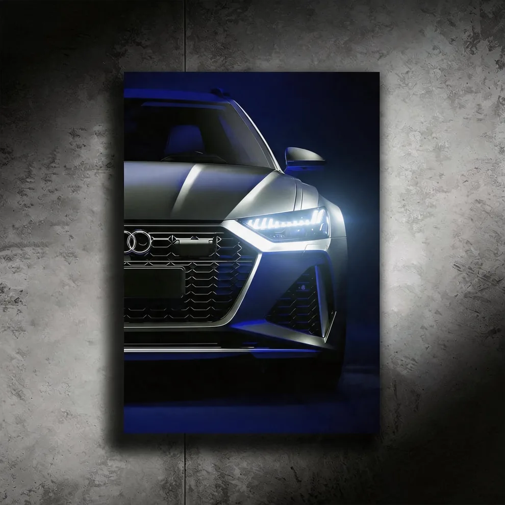 Audi RS6 - LED Light Painting Wall Art