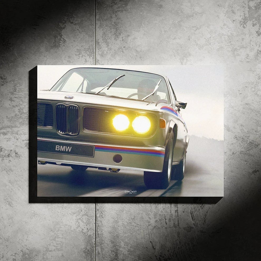 Bmw Classic 3 0 LED wall art by ZYBAR