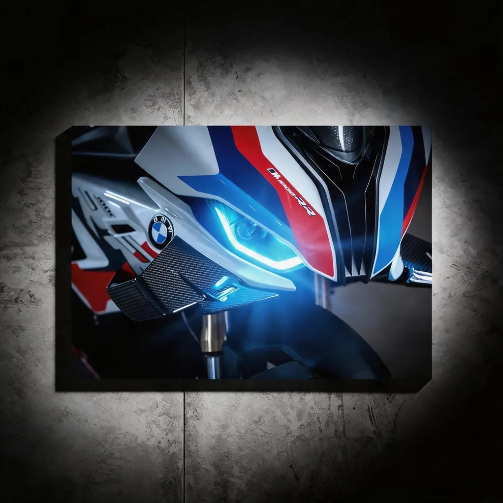Bmw M1000rr - LED Light Painting Wall Art