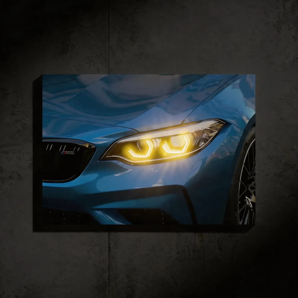 Bmw M2 Neon - LED Light Painting Wall Art