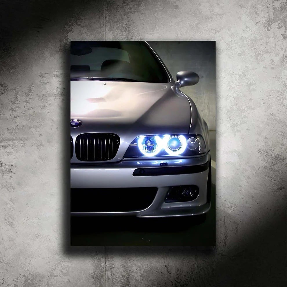 Bmw M5 E39 LED wall art by ZYBAR