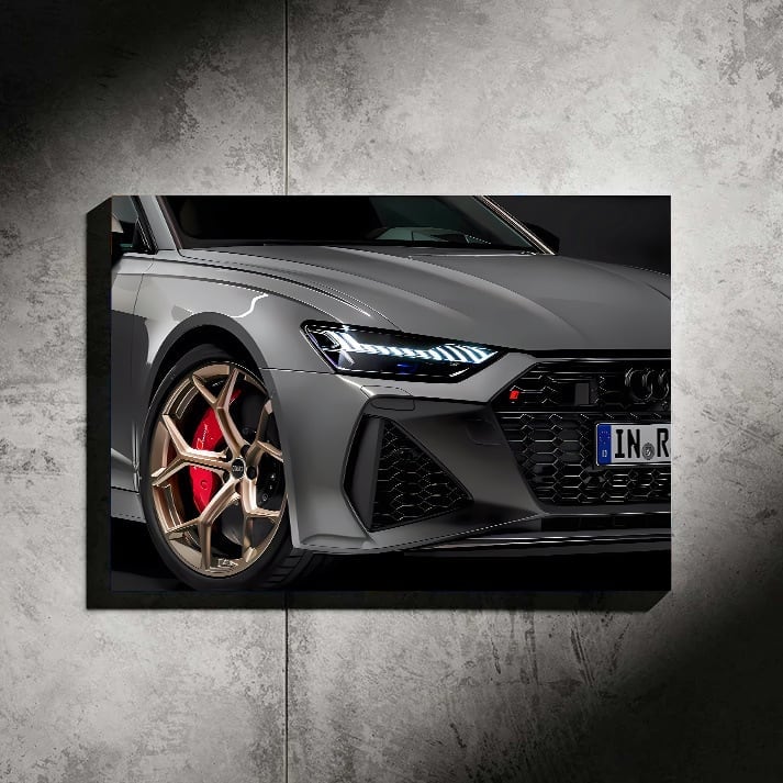 Dark Colour Audi LED wall art by ZYBAR
