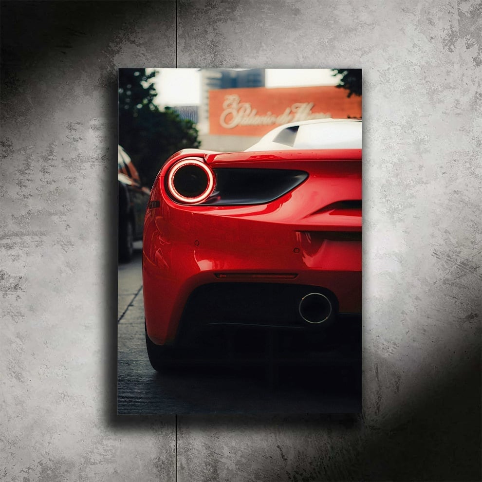 Ferrari 488 LED wall art by ZYBAR