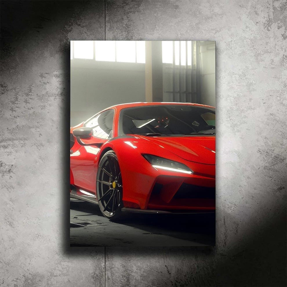 Ferrari F8 LED wall art by ZYBAR