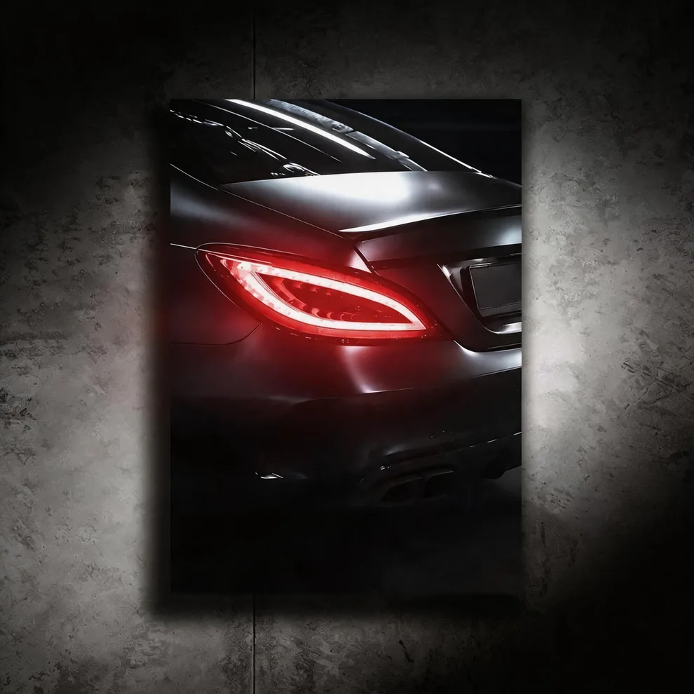 Mercedes Benz Cls Amg63 - LED Light Painting Wall Art