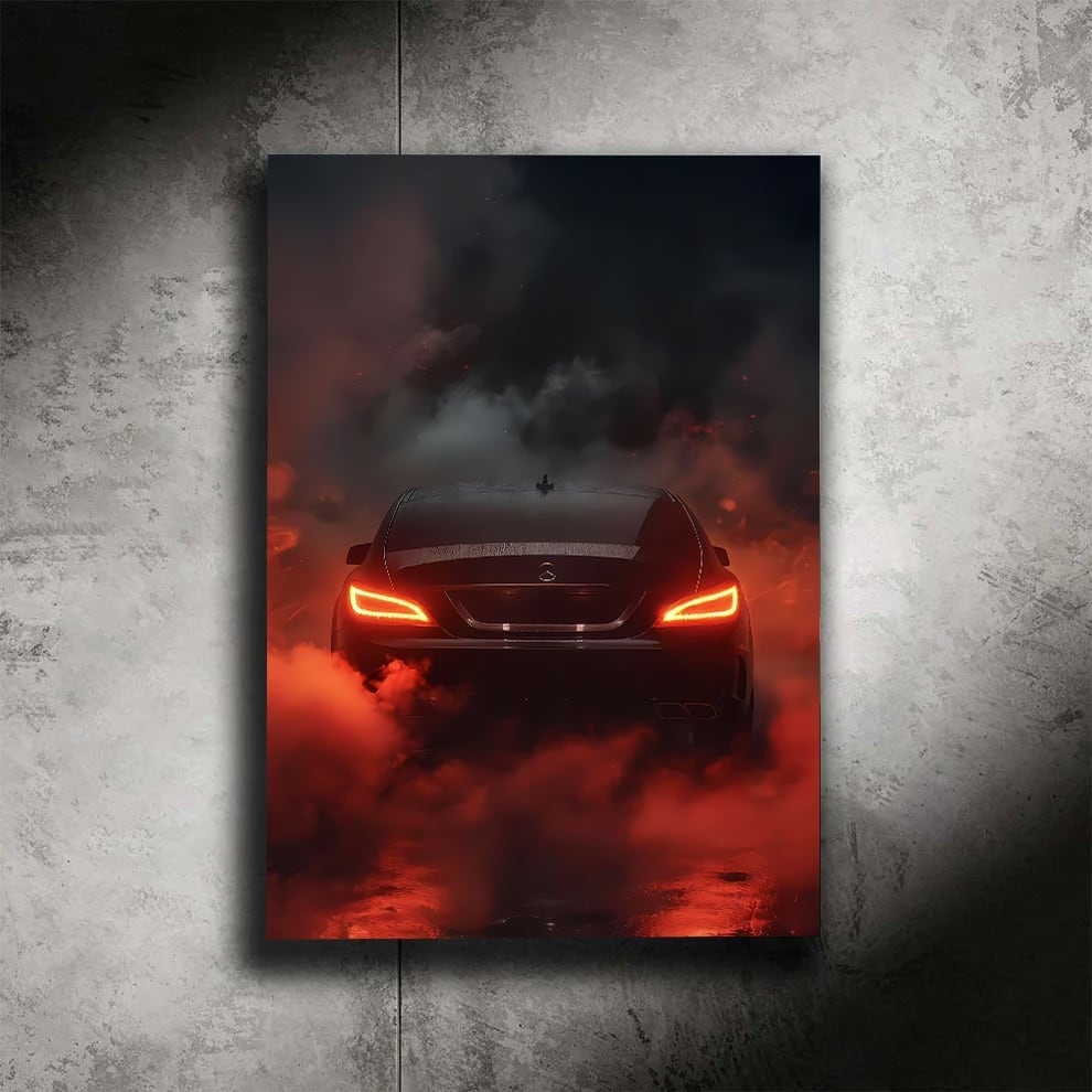 Mercedes Benz G63 Double Tail 2 - LED Light Painting Wall Art