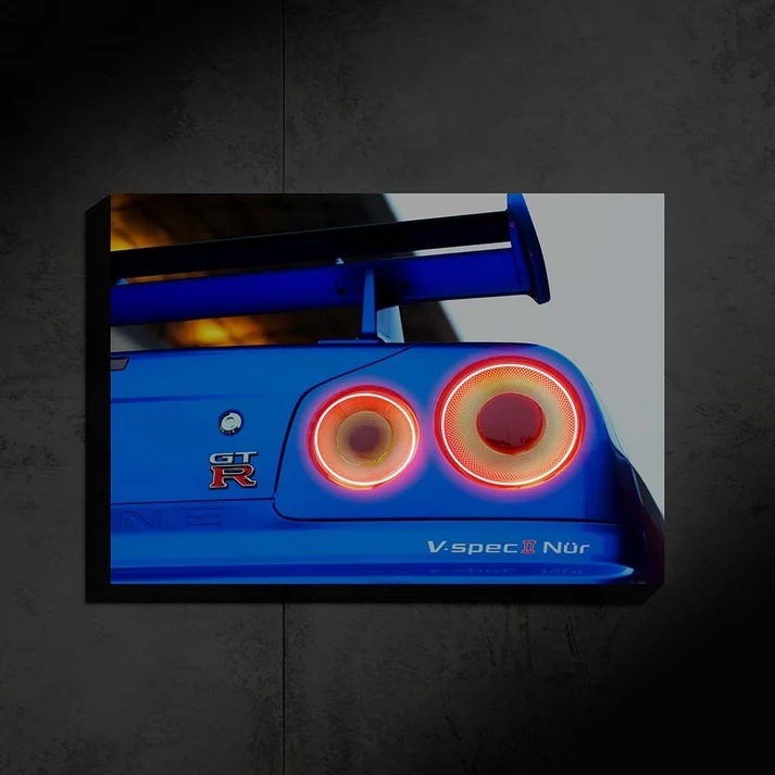 Nissan Gtr LED wall art by ZYBAR