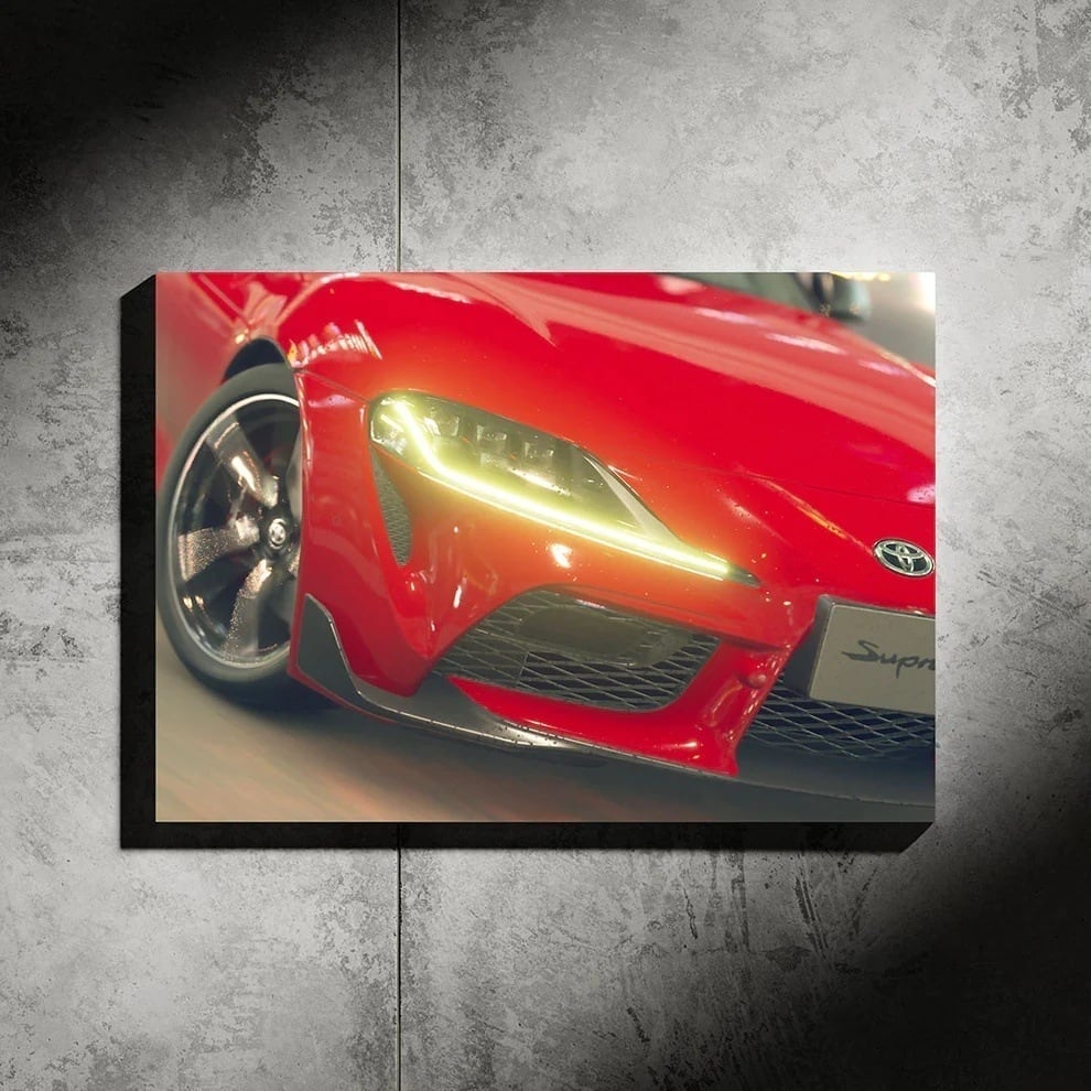 Toyota Supra LED wall art by ZYBAR